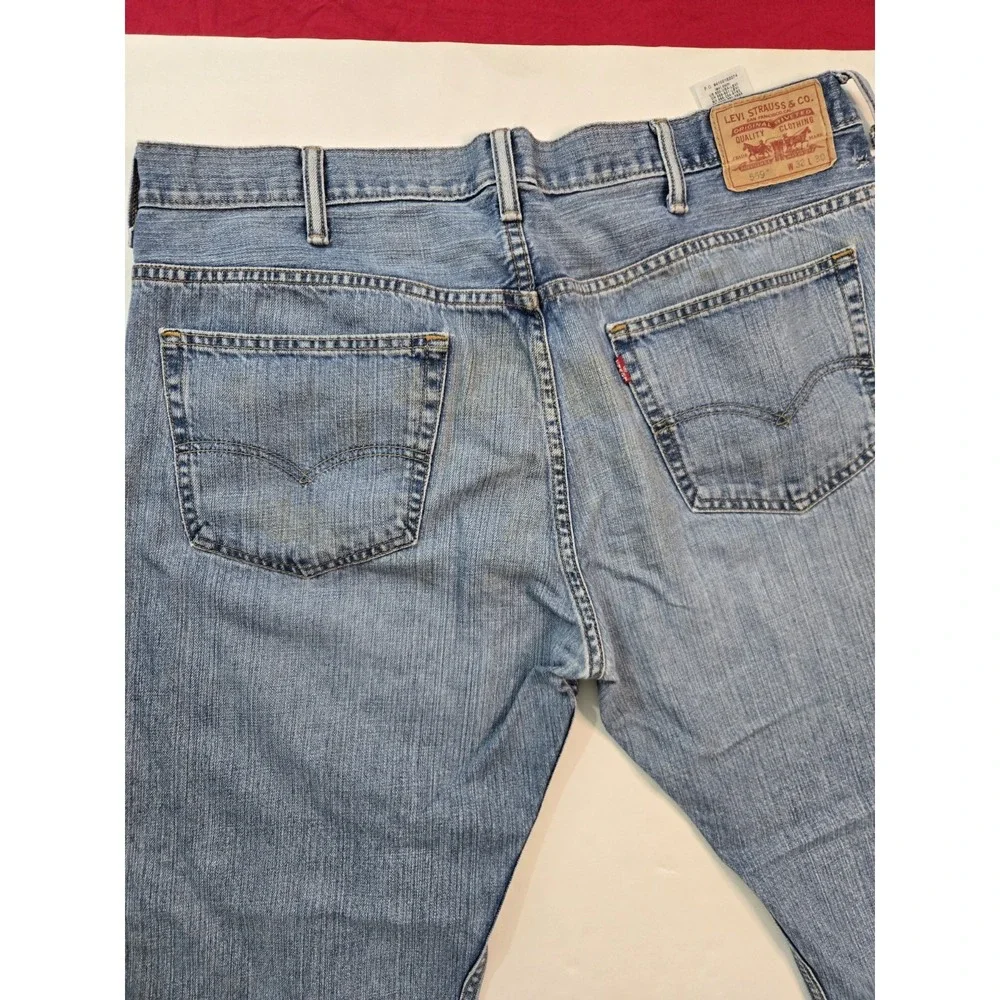 Levi's 569 Jeans Mens 38x30 Blue Dark Wash Denim ‎ Loose Straight Baggy Skater